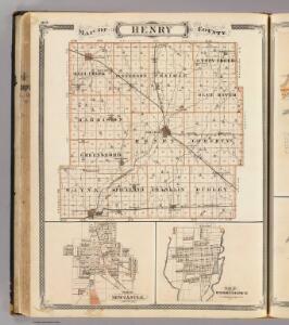 Map of Henry County (with) New Castle, Knightstown.