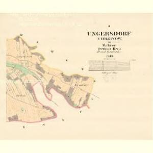 Ungersdorf (Uhřinow) - m3205-1-002 - Kaiserpflichtexemplar der Landkarten des stabilen Katasters