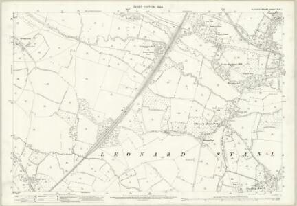 Gloucestershire XLIX.1 (includes: Eastington; Frocester; Leonard Stanley; Stonehouse) - 25 Inch Map