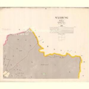 Mähring - c8200-1-002 - Kaiserpflichtexemplar der Landkarten des stabilen Katasters