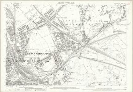Staffordshire LXII.7 (includes: Wednesfield; Wolverhampton) - 25 Inch Map
