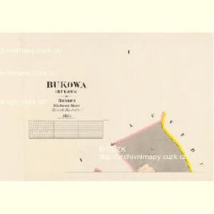 Bukowa - c0657-1-001 - Kaiserpflichtexemplar der Landkarten des stabilen Katasters