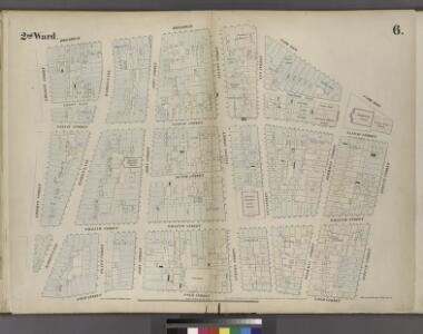 [Plate 6: Map bounded by Broadway, Park Row, Spruce Street, Gold Street, Liberty Street]