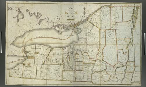 Map of the northern part of the state of New York / compiled from actual survey by Amos Lay, 1812.