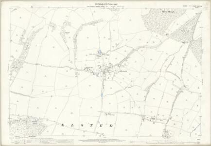 Sussex XXXIV.1 (includes: Elsted; Treyford) - 25 Inch Map