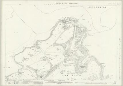 Cornwall LV.2 (includes: East Stonehouse; Maker with Rame; Millbrook) - 25 Inch Map