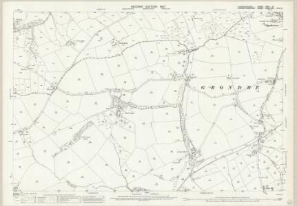 Pembrokeshire XXIV.14 (includes: Grondre; Llandissilio East; Llawhaden; Narberth North; Velfrey) - 25 Inch Map