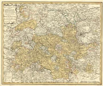 Mappa Geographica exhibens Principatvm Brandenbvrgico Onolsbacensem, una cum finitimis Regionibus Terrisque