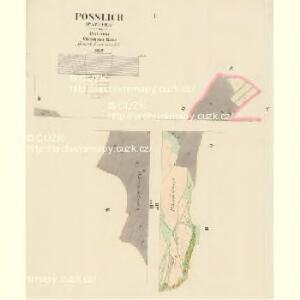 Posslich (Pazucha) - c5674-1-001 - Kaiserpflichtexemplar der Landkarten des stabilen Katasters