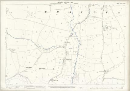 Essex (1st Ed/Rev 1862-96) XIV.12 (includes: Thaxted) - 25 Inch Map