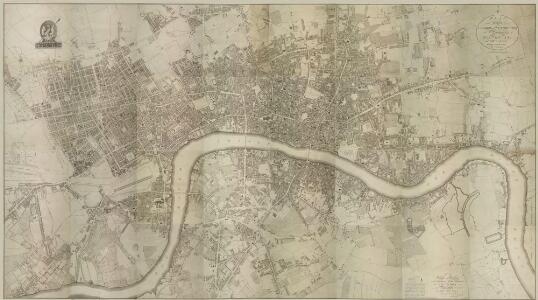PLAN of the Cities of LONDON and WESTMINSTER the Borough of SOUTHWARK and PARTS adjoining Shewing every HOUSE. By R. Horwood