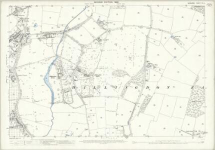 Middlesex XIV.4 (includes: Uxbridge) - 25 Inch Map