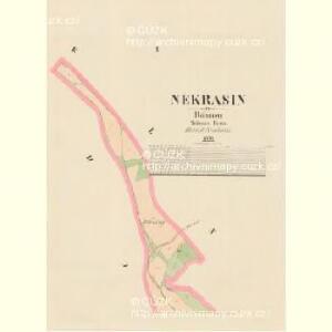 Nekrasin - c5021-1-001 - Kaiserpflichtexemplar der Landkarten des stabilen Katasters