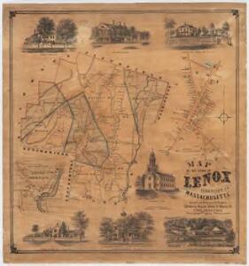 Map of the town of Lenox : Berkshire Co. Massachusetts