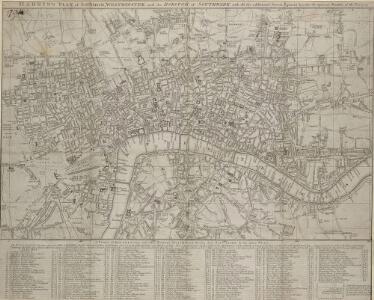 HARRIS'S PLAN of LONDON, WESTMINSTER and the BOROUGH of SOUTHWARK, with all the additional Streets, Squares &c; also the improved ROADS to the Year 1794.