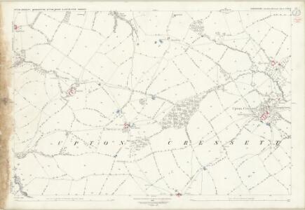 Shropshire LVIII.9 (includes: Aston Eyre; Ditton Priors; Monkhopton; Upton Cressett) - 25 Inch Map