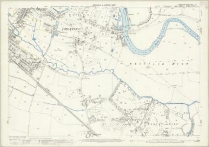 Middlesex XXIV.15 (includes: Chertsey; Laleham) - 25 Inch Map