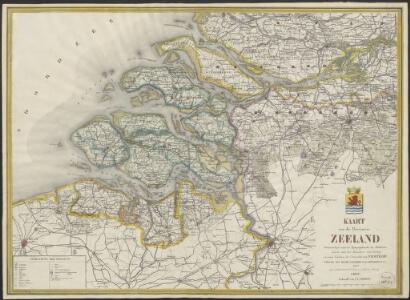 Kaart van de Provincie Zeeland : vervaardigd naar de topographische en militaire kaart van het Ministerie van Oorlog en naar schetsen der gemeenten van P.H. Witkamp