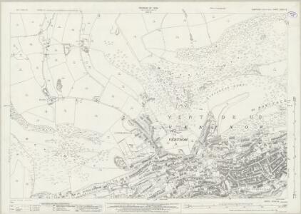 Hampshire and Isle of Wight XCVIII.16 (includes: Godshill; Ventnor) - 25 Inch Map