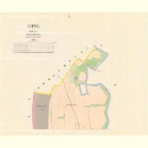 Zadol - c9034-1-001 - Kaiserpflichtexemplar der Landkarten des stabilen Katasters