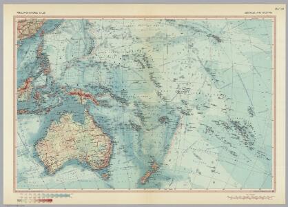 Australia and Oceania.  Pergamon World Atlas.