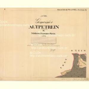 Alt Petrein - m2871-1-001 - Kaiserpflichtexemplar der Landkarten des stabilen Katasters