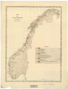 Spesielle kart 66-6: Kart udvisende de med bidrag af Statskassen understøttende Dampskibsrouter