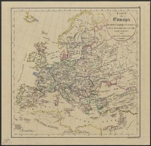 [Geschichtlich-geographischer Atlas von Europa :] VIII. Karte von Europa zur Zeit der Gelangung der Valois auf den Thron Frankreichs im Jahre 1328