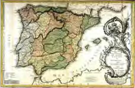Nouvele carte phisique politique et astronomique des royaumes d'Espagne et de Portugal