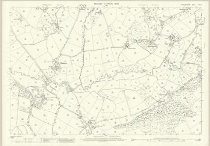 Cardiganshire XXV.12 (includes: Betws Leucu; Gartheli; Llanfihangel Ystrad; Nancwnlle; Trefilan) - 25 Inch Map