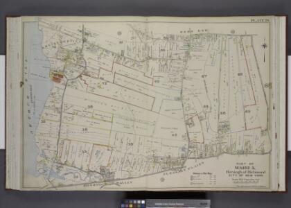 Part of Ward 5. [Map bound by Sharrotts Road, Shore   Road, Wood Row Road, Foster or Rossville Ave, Amboy Road, The Staten Island      Railway Co., Pier & Bulkhead Line]