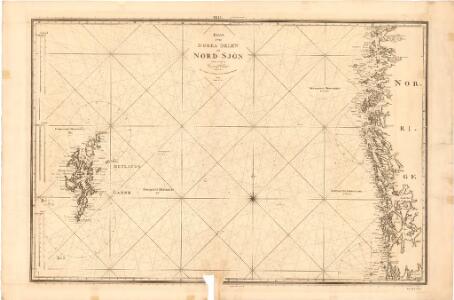 Museumskart 180: Den nordlige delen av Nordsjøen, med Shetland og deler av Norskekysten
