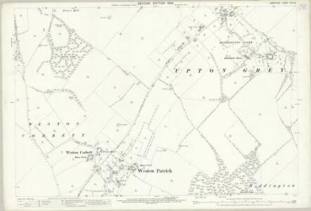 Hampshire and Isle of Wight XXVII.2 (includes: Tunworth; Upton Gray; Weston Corbett; Weston Patrick) - 25 Inch Map