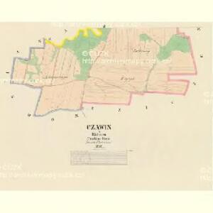 Czawin - c0808-1-002 - Kaiserpflichtexemplar der Landkarten des stabilen Katasters