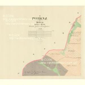 Porenz - m0054-1-001 - Kaiserpflichtexemplar der Landkarten des stabilen Katasters