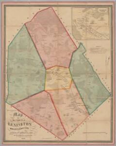 Map of the town of Lexington, Middlesex County, Mass. : surveyed by order of the town