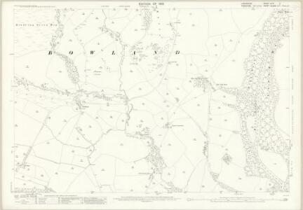 Lancashire XLVI.2 (includes: Bowland Forest Low; Bowland With Leagram) - 25 Inch Map