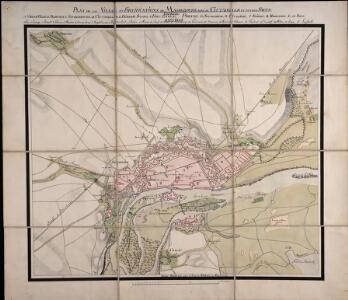 Plan de la Ville et Fortifications de Magdebourg avec sa Cittadelle et autres Forts