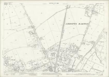 Hampshire and Isle of Wight XLI.9 (includes: Abbots Barton; Headbourne Worthy; Littleton; Winchester) - 25 Inch Map