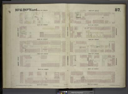 [Plate 87: Map bounded by West 27th Street, Sixth Avenue, West 22nd Street, Eighth Avenue.]