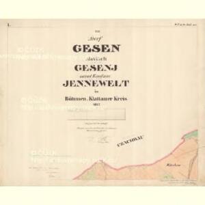 Jennewelt - c5473-1-001 - Kaiserpflichtexemplar der Landkarten des stabilen Katasters