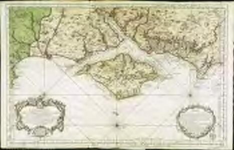 Carte réduite de l'isle de Wight et costes voisines