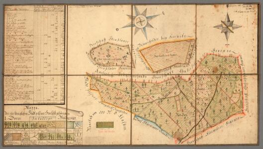 Mappa. der zu königlichen Stadt pilsner Herrschst : gehöringen I : Borer Waldrevier