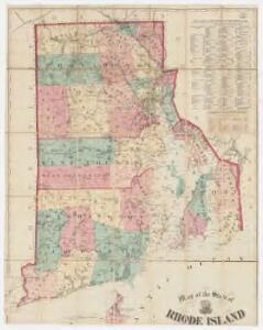 Map of the State of Rhode Island [and Providence Plantations