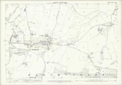 Surrey XXVII.14 (includes: Bletchingley) - 25 Inch Map