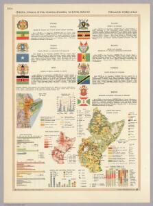 Ethiopia, Somalia, Kenya, Uganda, Rwanda, Tanzania, Burundi.  Pergamon World Atlas.