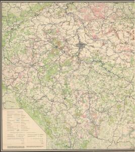 Karte der Holzartenverbreitung in Protektorat Böhmen und Mähren