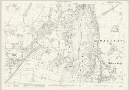 Worcestershire XLVI.4 (includes: Colwall; Great Malvern; Malvern Wells) - 25 Inch Map