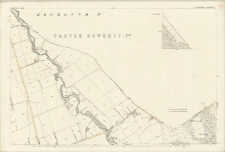 Cumberland XLVIII.7 (inset XLVIII.8) (includes: Castle Sowerby) - 25 Inch Map