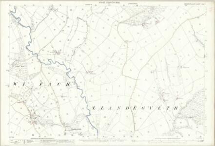 Monmouthshire XXIV.9 (includes: Llangybi Fawr) - 25 Inch Map